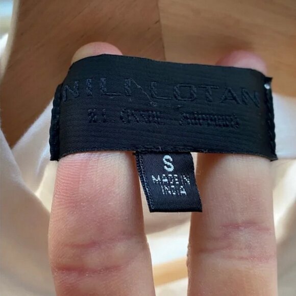 Nili Lotan White Cotton Button-Up Shirt – Size Small - Picture 11 of 12